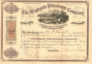 Highgate Petroleum Co. - Stock Certificate